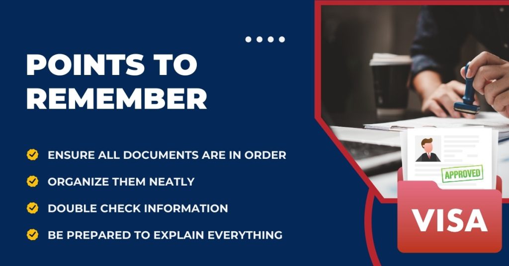 Prepare Documents for Visa Interview